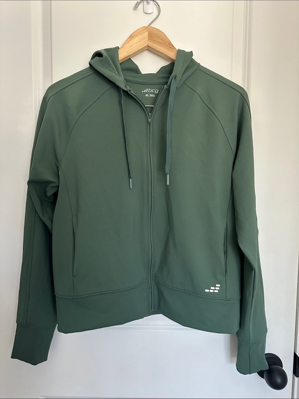 bcg Women’s Full-Zip Hoodie Jacket Olive Green M